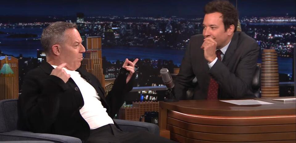 Jimmy Fallon Fawns All Over MAGA Late-Night Host Greg Gutfeld in Softball Chat - NewsBreak