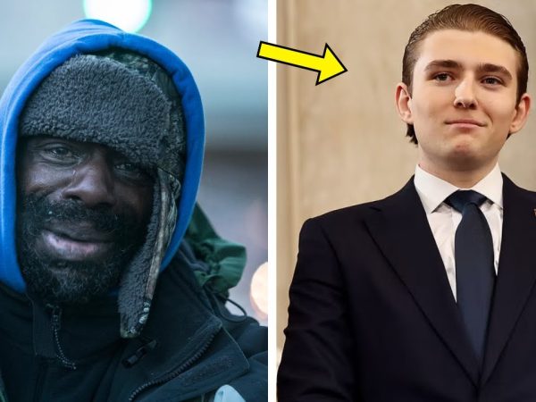 Homeless Man Asks Barron for $1—His Response Leaves Everyone Stunned!