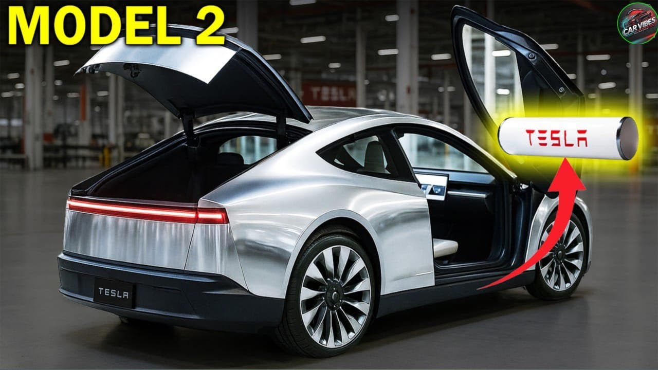 2025 Tesla Model 2 in Testing. Elon Musk Unveils Mass ...