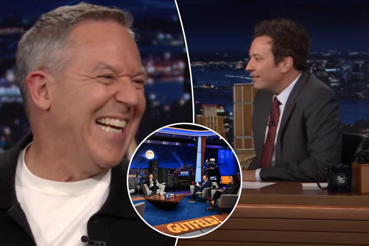 Greg Gutfeld shares how he first met Jimmy Fallon during 'Tonight Show' appearance: 'We were wasted'