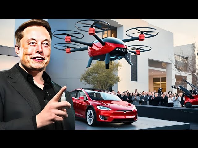 Elon Musk's First Prototype of Flying Tesla Car SHOCKED The World - YouTube