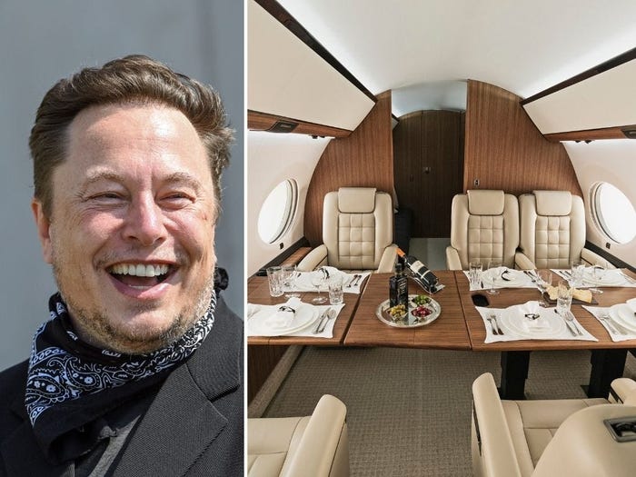 Inside Elon Musk's Million Private Jet, the Gulfstream G650ER - Business Insider