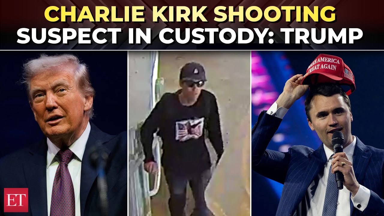 Charlie Kirk shooter in custody; 'Someone close to him turned him in', says Trump - YouTube