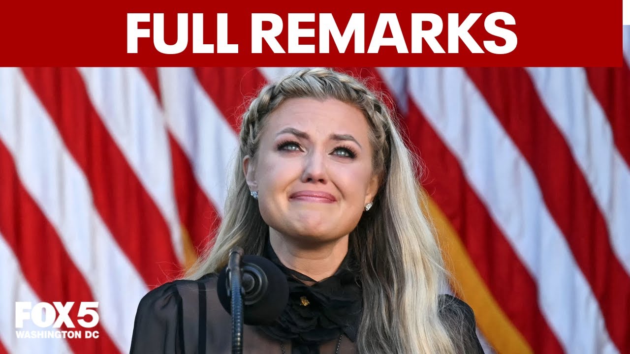 FULL: Erika Kirk speaks at Charlie Kirk's posthumous Medal of Freedom ceremony | FOX 5 DC - YouTube
