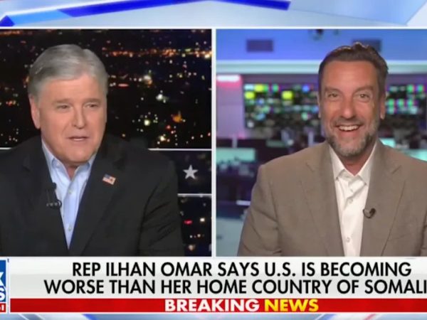Sean Hannity and Clay Travis deride Minnesota Democratic Rep. Ilhan Omar on Fox News on June 17 2025 (Fox News)