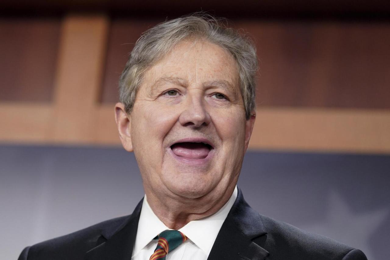 Sen. John Kennedy tells supporters he won't run for governor | AP News