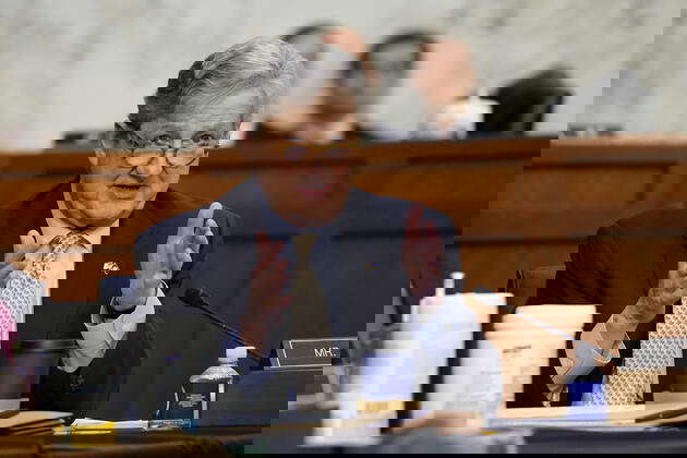 United States Senator John Neely Kennedy walks through the Senate Subway at the United States